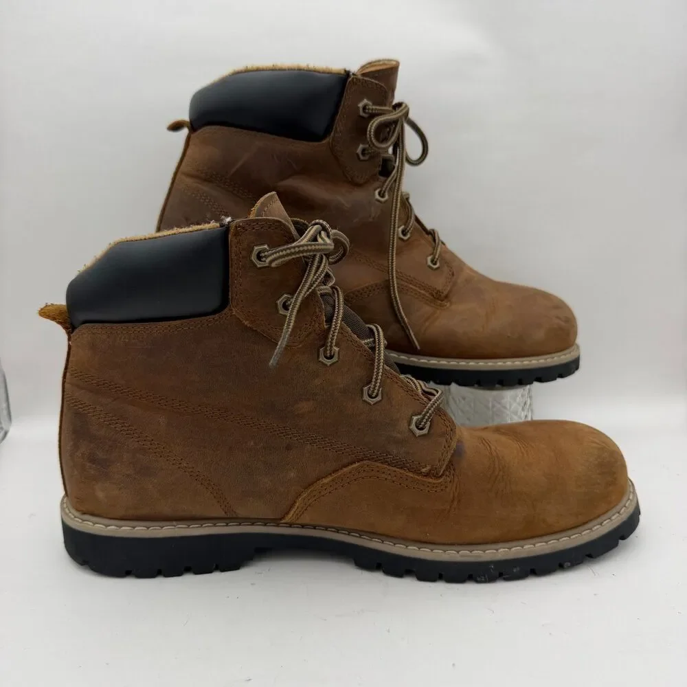 Timberland PRO ReBOT Leather Work Boots Brown Soft Toe Men's Size 11 A1WG2